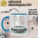 Paddelboard-Lehrer Geschenk Tasse So Gut Kann Nur Ein Paddelboard-Lehrer Aussehen Geschenkidee Kaffee-Becher Blau Trendation