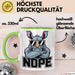 Nashorn Tasse Geschenk Lustige Geschenkidee Spruch Nö Grün Trendation