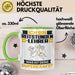 Reitstundenlehrer Tasse Geschenk für Reitstundenlehrer Geburtstag Lustiger Spruch Kaffee-Becher Was Ist Deine Superkraft Grün Trendation