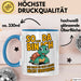 Schildkröte Tierliebhaber Tasse Geschenk Lustige Geschenkidee Spruch So Da Bin Ich, Ich Kann Es Euch Leider Nicht Ersparen Blau Trendation
