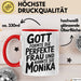 Monika Tasse Geschenk Gott Formte Die Perfekte Frau Monika Geschenkidee Rot Trendation