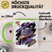 Pizzaesser Tasse Geschenk Katze isst Pizza im Weltall Lustig Grün Trendation