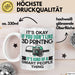 3D Drucker Tasse "Okay 3D Printing Smart People Thing" TechnikGeschenkidee Weiß Trendation
