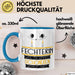 Fechterin Weil Es Keinen Schöneren Beruf Gibt Tasse Geschenk für Eine Fechterin Lustig Blau Trendation