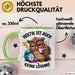 Sarkastische Eule Tierliebhaber Tasse Geschenk Lustige Geschenkidee Spruch Hektik Ist Auch Keine Lösung Grün Trendation