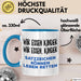 Deutschlehrer Unterricht Tasse Geschenk Lustige Geschenkidee Spruch Wir Essen Kinder Blau Trendation