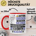 Gleitschirmlehrer Geschenk Tasse Lustiger Spruch Erheben Sie Sich Der Gleitschirmlehrer Betritt den Raum Rot Trendation