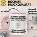 Kletterlehrer Geschenk Tasse Lustige Geschenkidee Geburtstag für Kletterlehrer Ich Bin Dieser Legendäre Kletterlehrer Von Dem Alle Geredet Haben Kaffee-Becher Rosa Trendation