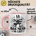 Drummer Schlagzeug-Spieler Geschenk Tasse Geschenkidee Kaffee-Becher Schlagzeuger Ja Das Muss So Laut Rosa Trendation