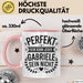 Gabriele Tasse Geschenk Perfekt Sein Kann Jeder Geschenkidee Geburtstag Rosa Trendation