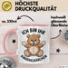 Teddybär Valentinstag Tasse Geschenk Kuscheliger kleiner Bär Rosa Trendation