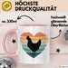 Huhn Tier Bauer Tasse Becher Geschenk Lustige Geschenkidee Spruch Hühnerherz Rosa Trendation