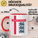 England Flagge London Tasse Geschenk Lustige Geschenkidee Spruch Rot Trendation