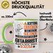 Gitarrist Geschenk Tasse Lustiger Spruch Erheben Sie Sich Der Gitarrist Betritt den Raum Grün Trendation