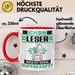 Leser Tasse Geschenk für Leser Geburtstag Lustiger Spruch Kaffee-Becher Was Ist Deine Superkraft Rot Trendation