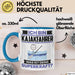 Kajakfahrer Tasse Geschenk für Kajakfahrer Geburtstag Lustiger Spruch Kaffee-Becher Was Ist Deine Superkraft Blau Trendation