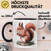 Eichhörnchen Tierliebhaber Tasse Geschenk Lustige Geschenkidee Spruch Schwarz Trendation