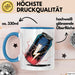 Energydrink Süchtiger Tasse Geschenkidee Koffein Liebhaber Blau Trendation