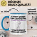 Stand-Up-Paddler Geschenk Tasse Lustige Geschenkidee Geburtstag für Stand-Up-Paddler Ich Bin Dieser Legendäre Stand-Up-Paddler Von Dem Alle Geredet Haben Kaffee-Becher Blau Trendation