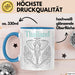 Bangkok Thailand Elefant Tasse Geschenk Lustige Geschenkidee Spruch Blau Trendation