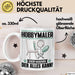 Hobbymaler Tasse Geschenk für Hobbymaler Der Mann Der Alles Kann Geschenkidee zum Geburtstag Weiß Trendation