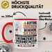 Konzertveranstalter Geschenk Tasse Lustiger Spruch Erheben Sie Sich Der Konzertveranstalter Betritt den Raum Rot Trendation