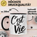 Frankreich Paris Französisch Tasse Geschenk Lustige Geschenkidee Spruch C'est La Vie Trendation
