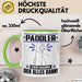 Paddler Tasse Geschenk für Paddler Der Mann Der Alles Kann Geschenkidee zum Geburtstag Grün Trendation