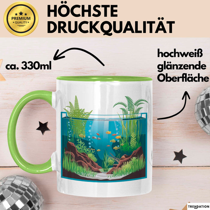 Aquascaper Tasse Geschenkidee für Unterwasser Garten Fan Grün Trendation