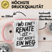 Renate Tasse Geschenk Wo Eine Renate Ist Ist Auch Ein Weg Geschenkidee Becher mit Name Rosa Trendation