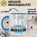 Moderator Geschenk Tasse So Gut Kann Nur Ein Moderator Aussehen Geschenkidee Kaffee-Becher Blau Trendation