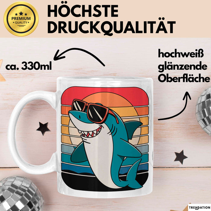 Wal Tier Tasse Geschenk Lustige Geschenkidee Spruch Weiß Trendation