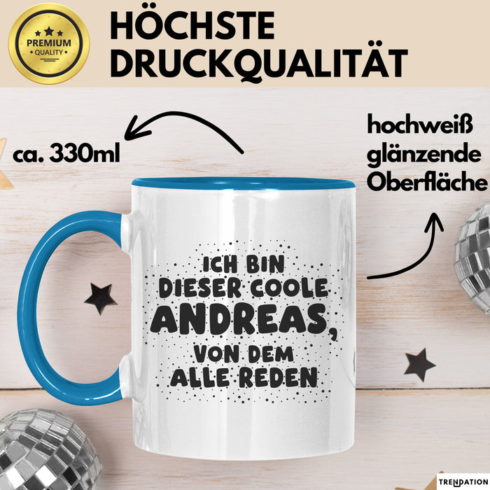 Andreas Tasse Ich Bin Dieser Coole Andreas, Von Dem Alle Reden Geschenk
