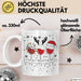 Wein-Trinker Geschenk Weihnachten Rotwein Geschenkidee Weintrinkerin Grafik Kaffee-Becher Weiß Trendation