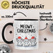 Katze Weihnachtsfeier Tasse Geschenk Lustige Geschenkidee Spruch Meowy Christmas Trendation