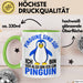 Sarkastischer Pinguin Tasse Geschenk Lustige Geschenkidee Spruch Pinguine Sind Süß. Ich Bin Süß, Also Bin Ich Ein Pinguin Grün Trendation