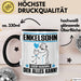 Enkelsohn Tasse Geschenk für Enkelsohn Der Mann Der Alles Kann Geschenkidee zum Geburtstag Schwarz Trendation