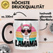 Lama Alpaka Mama Mutter Schwangerschaft Tasse Becher Geschenk Lustige Geschenkidee Spruch Lamama Trendation