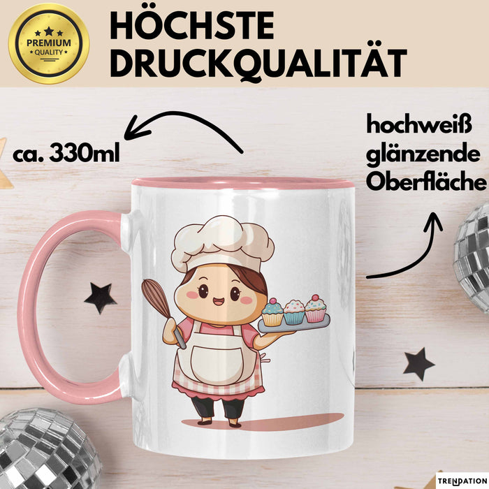 Bäcker Tasse Geschenk Lustige Geschenkidee Spruch Für Gebäck Liebhaber Rosa Trendation