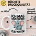 Elefant Tier Tasse Geschenk Lustige Geschenkidee Spruch Ich Mag Halt Einfach Elefanten Weiß Trendation