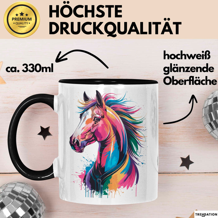 Pferd Tier Liebhaber Tasse Becher Geschenk Lustige Geschenkidee Spruch Trendation