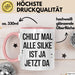 Silke Tasse Geschenk Chillt Mal Alle Silke Ist Ja Jetzt Da Geschenkidee Becher mit Name Rosa Trendation