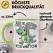 T-Rex Tasse Geschenk Just Be Whatever You Want To Be Dinsosaurier Grün Trendation