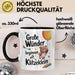 Baby Geburt Neue Eltern Tasse Geschenk Lustige Geschenkidee Spruch Große Wunder Beginnen Oft Klitzeklein Trendation