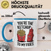Romantisches Paar Jahrestagsfeier Tasse Geschenk Lustige Geschenkidee Spruch Du Bist Der Ketchup Zu Meinen Pommes Blau Trendation
