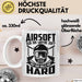 Softair Tasse Geschenk Airsoft Our Air Maybe Soft But Our Balls Are Hard Becher Weiß Trendation