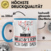 Geschenk für Musikerin Tasse Lustige Geschenkidee Geburtstag Ich Bin Musikerin Ich Darf Das Blau Trendation