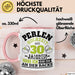 Perlenhochzeit Tasse Geschenk 30 Jahre Verheirtatet Geschenkidee Ehemann Ehefrau 30Er Jubuläum Becher Rosa Trendation