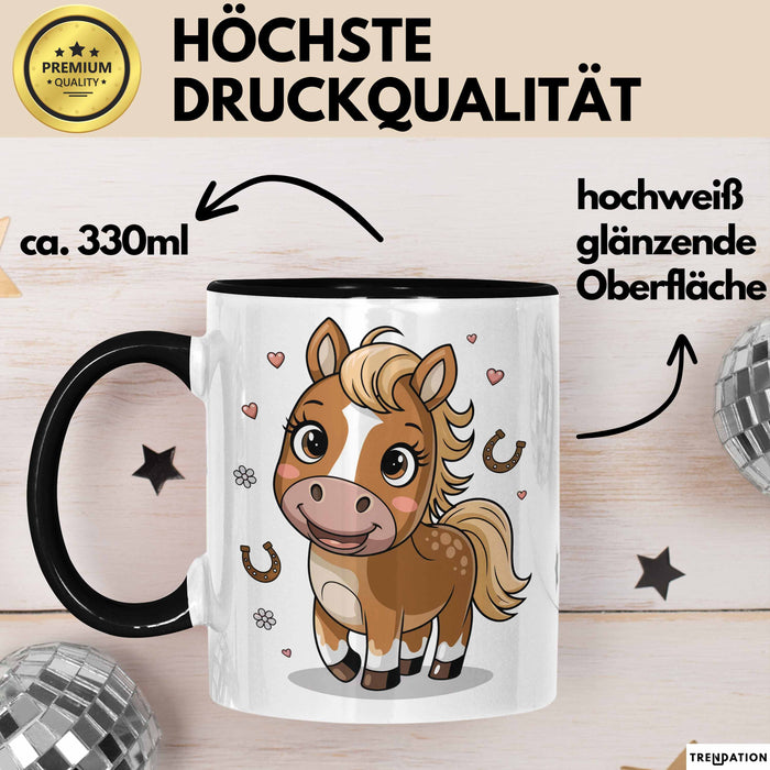 Pferdeliebhaber Tasse Geschenkidee für Reitsport Trendation