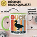 Quietscheente Tier Tasse Geschenk Lustige Geschenkidee Spruch Entenflüsterer Grün Trendation